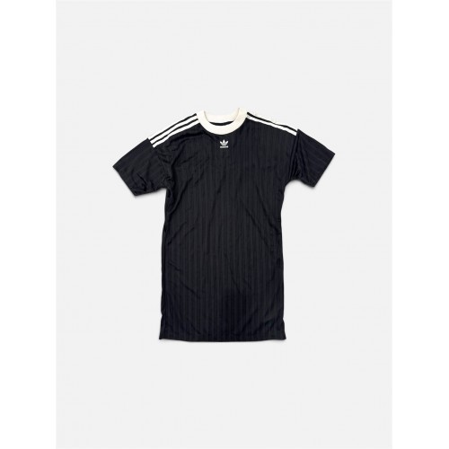 Adidas Originals Γυναικείο Μαύρο T-Shirt Φόρεμα με 3 Ρίγες